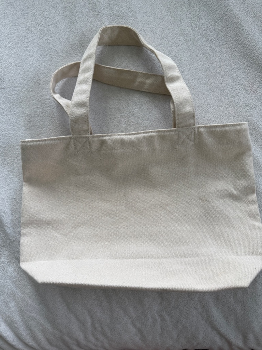 Uniqlo Cream Canvas Tote with Flower-and-Globe Graphic - Picture 6 of 6